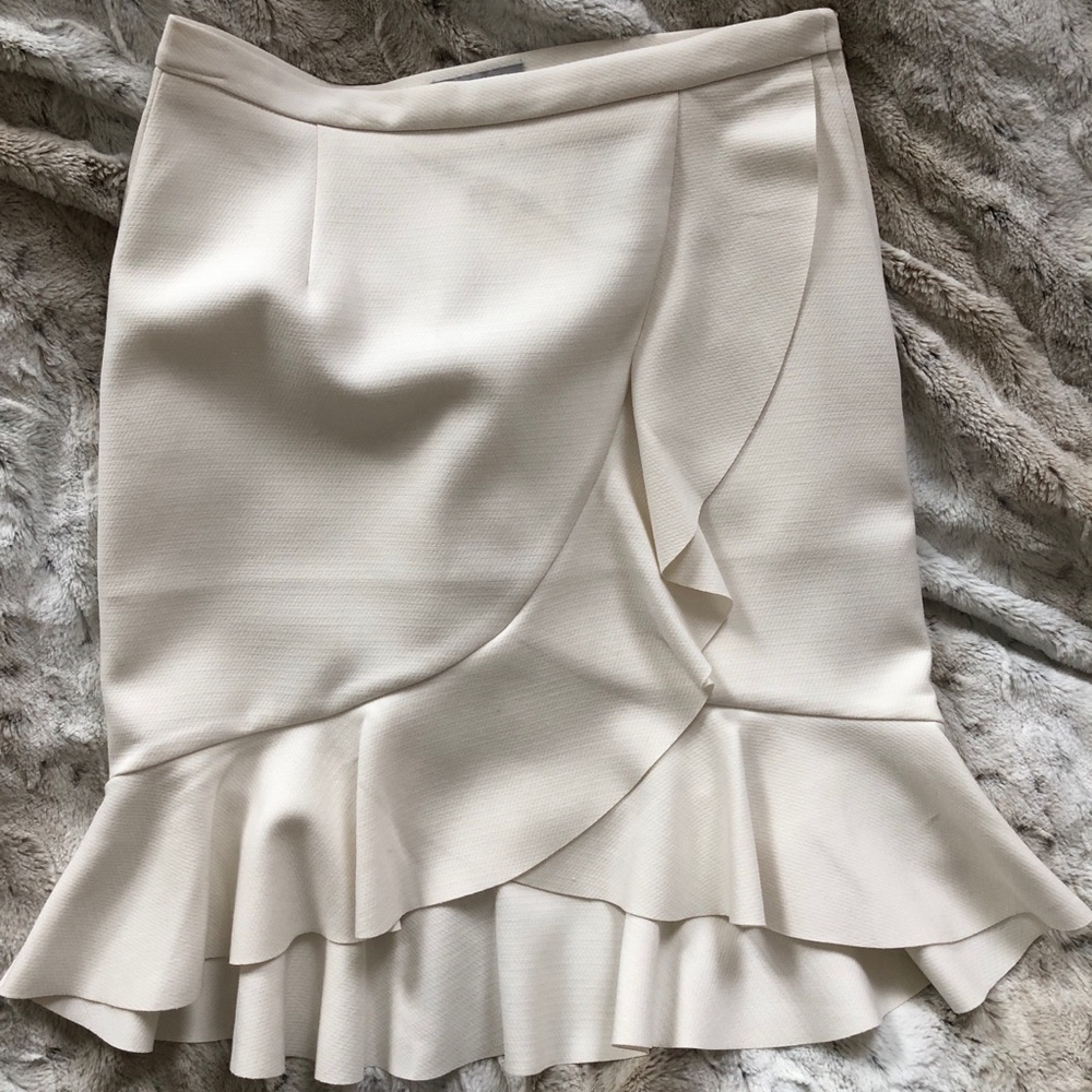 White wrap skirt
